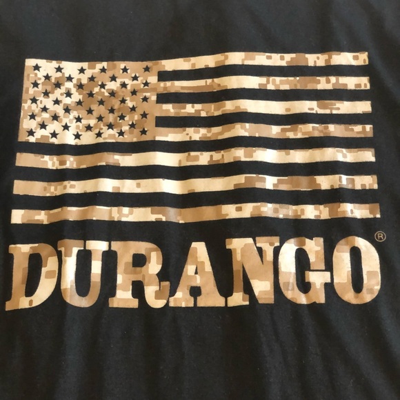 Durango Camouflage American Flag Graphic T-shirt - Picture 5 of 7